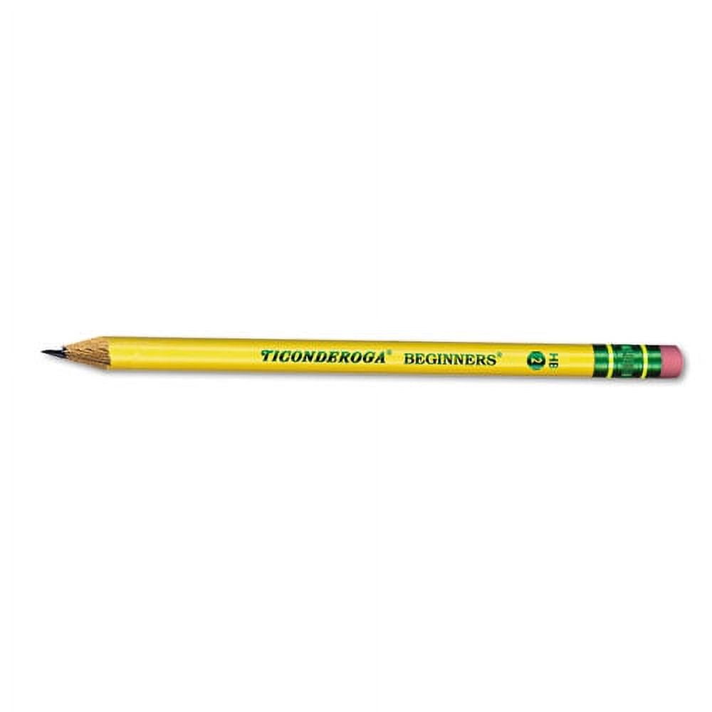 Dixon Ticonderoga Woodcase Beginner Pencil, Number 2 Yellow, 12 Count