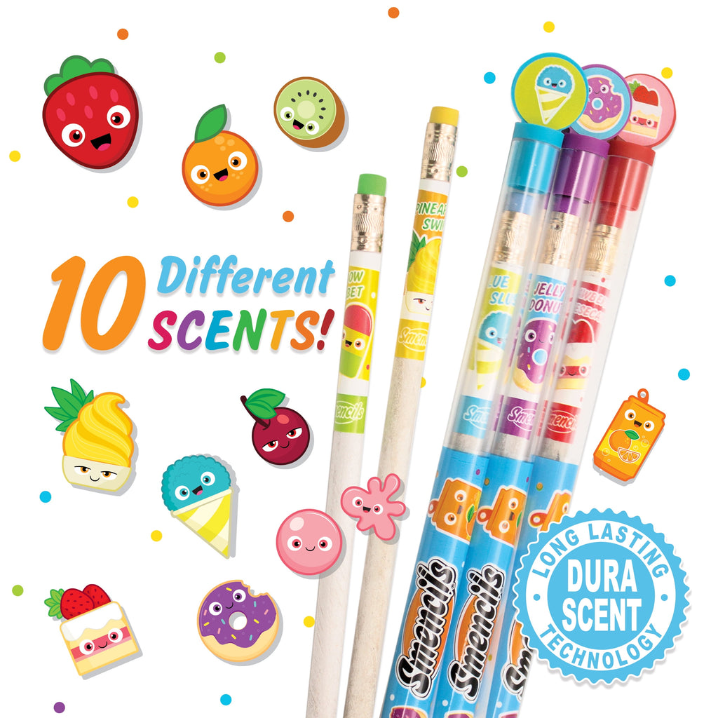 Scentco Graphite Smencil 10-Packs of HB #2 Scented Pencils (2 Set Bundle)