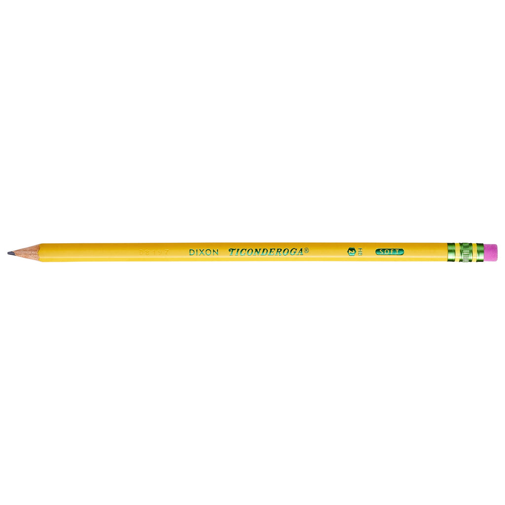 Ticonderoga Classic Yellow No 2 Pencils, Pre Sharpened Pencil, 18 Ct