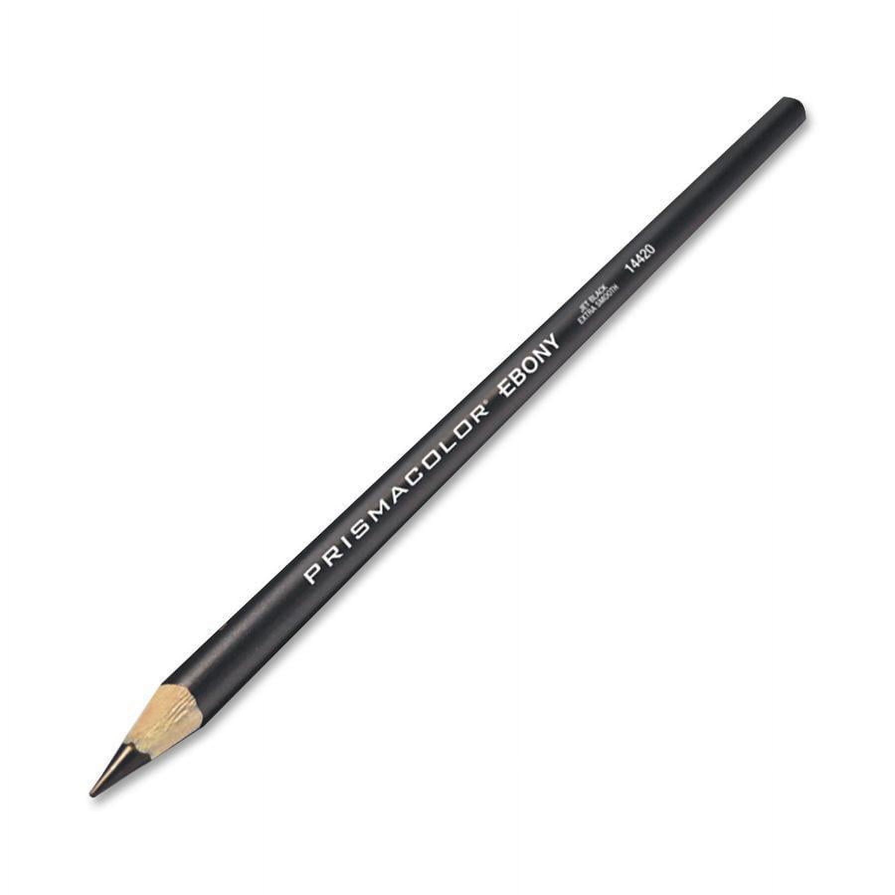 Prismacolor, SAN14420, Ebony Sketching Pencil, 1 Dozen, Matte Black Barrel