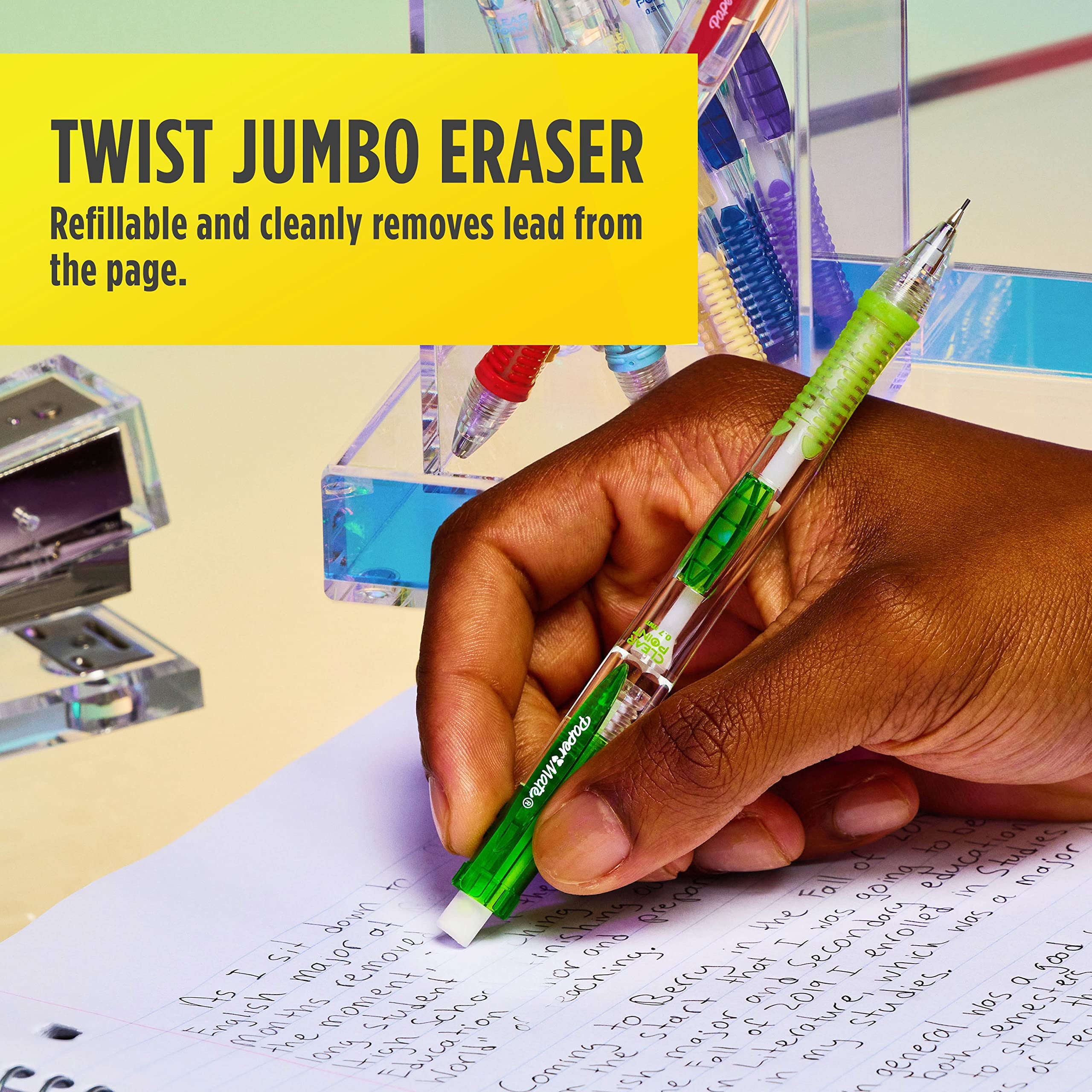 Paper Mate Clearpoint 0.7 mm Mechanical Pencils, Asstd Barrel, 6/PK (PAP2169674)