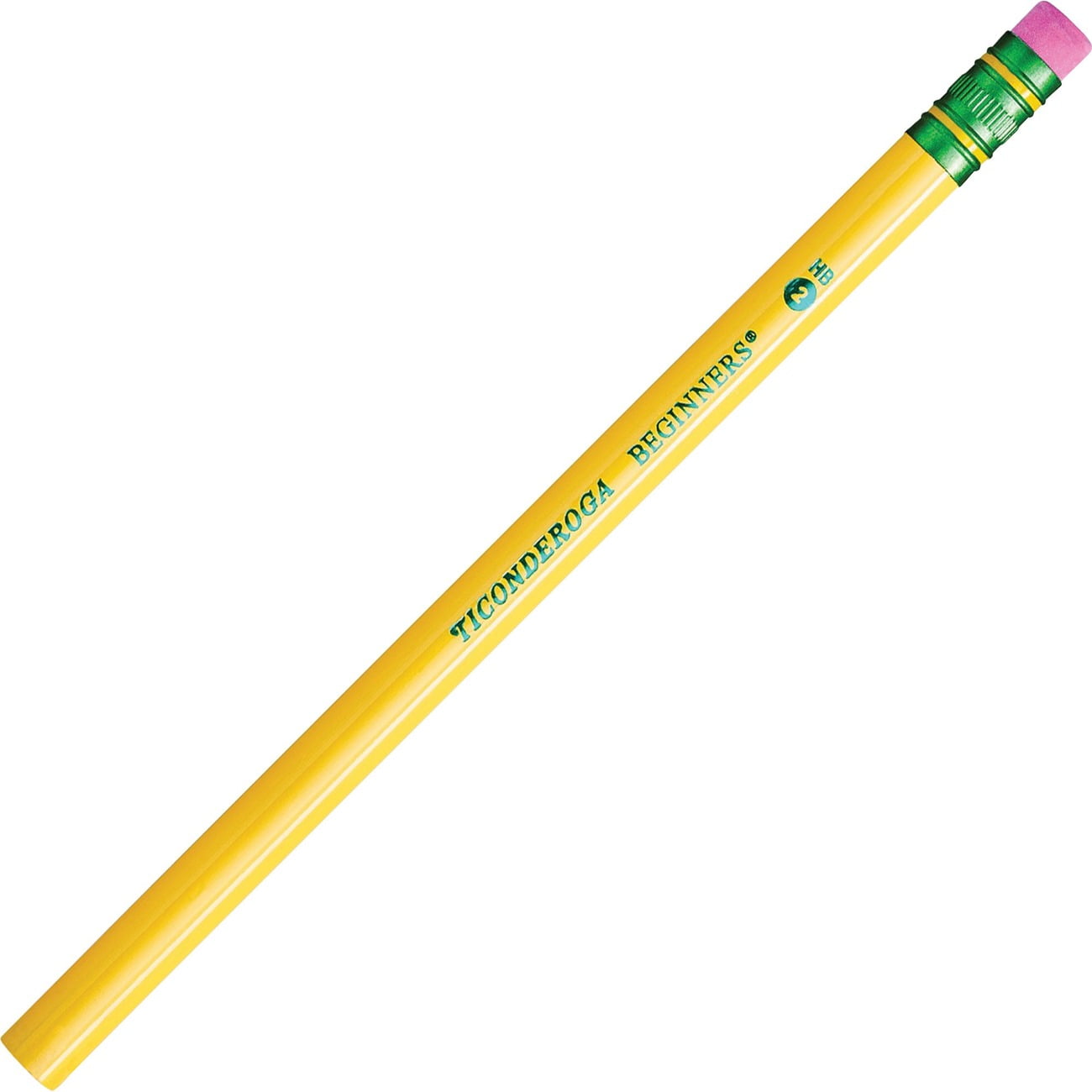 Dixon Ticonderoga Woodcase Beginner Pencil, Number 2 Yellow, 12 Count