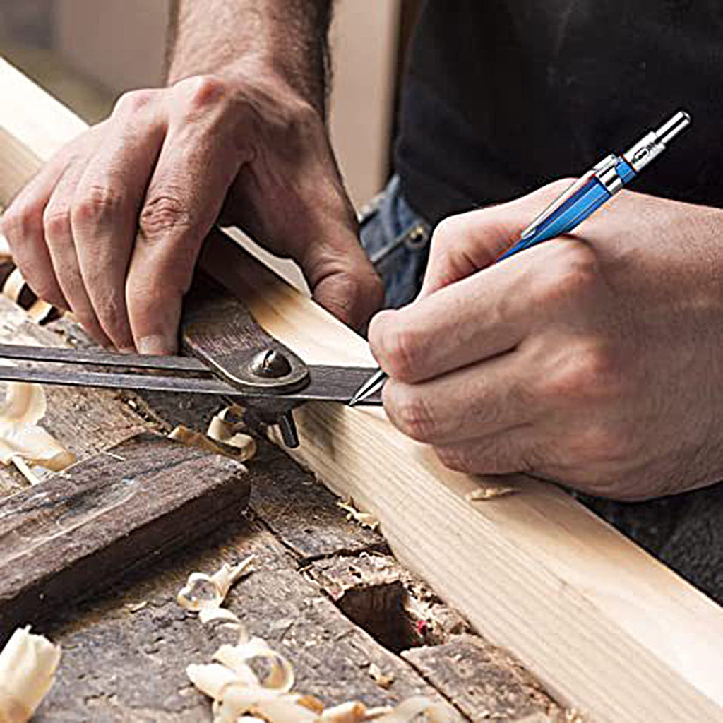 Naturegr 1 Set Solderer Pencil Ergonomic Automatic Metal Smooth Drawing Carpenter Pencil for Engineer