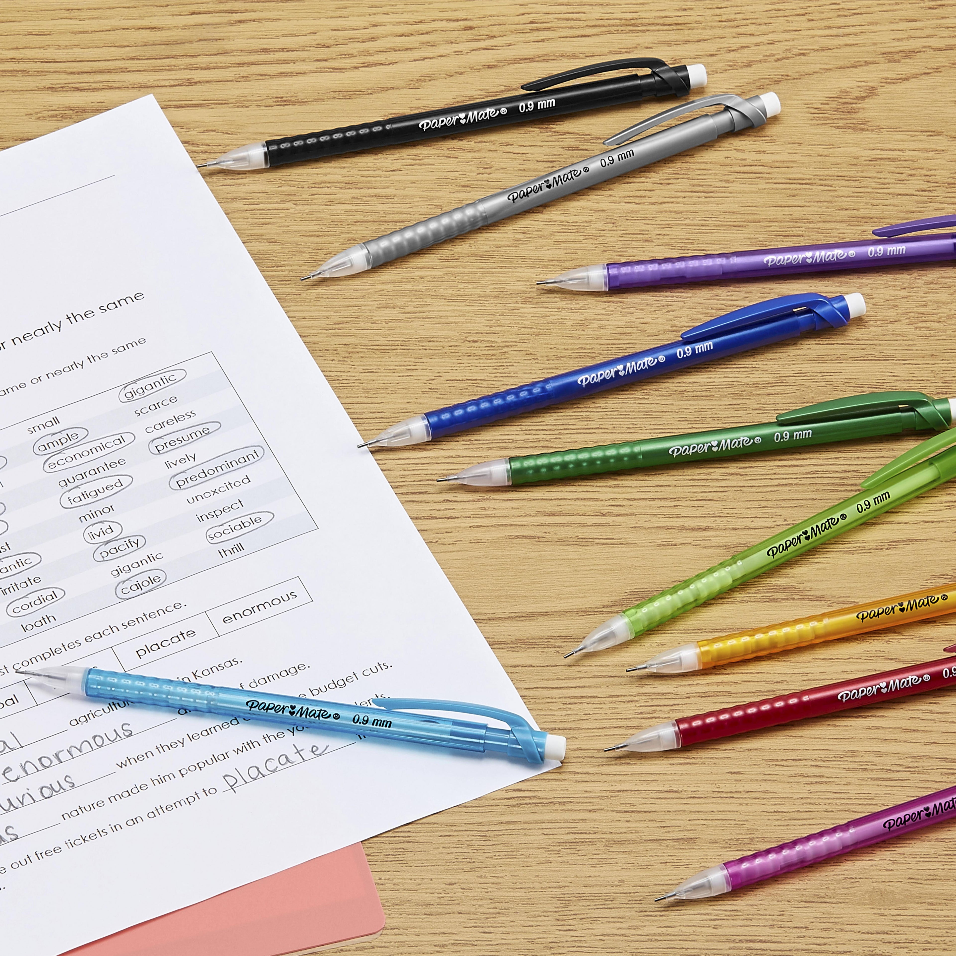 Paper Mate Mechanical Pencils, Write Bros. Strong #2 Pencil for Less Lead Breakage, 0.9 mm, 12 Count