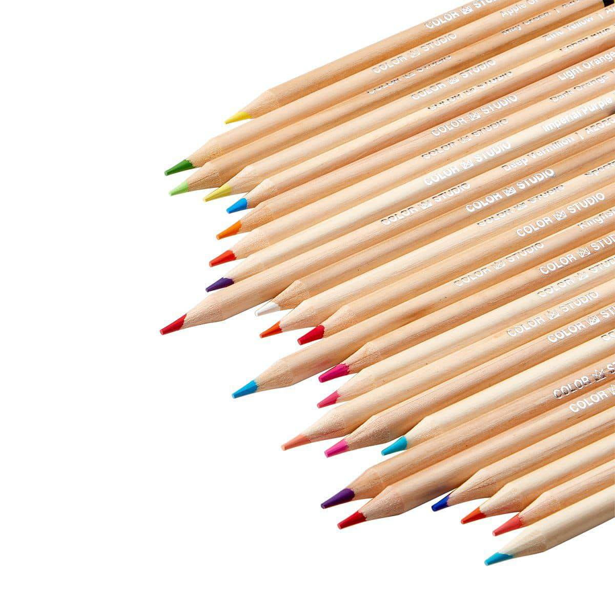 Kingart Studio, Colored Pencils, Soft Wax-Based Cores, Set of 72, for All Ages