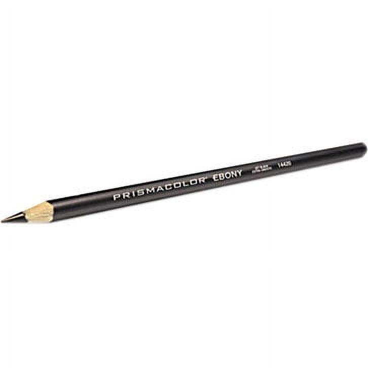 Prismacolor, SAN14420, Ebony Sketching Pencil, 1 Dozen, Matte Black Barrel