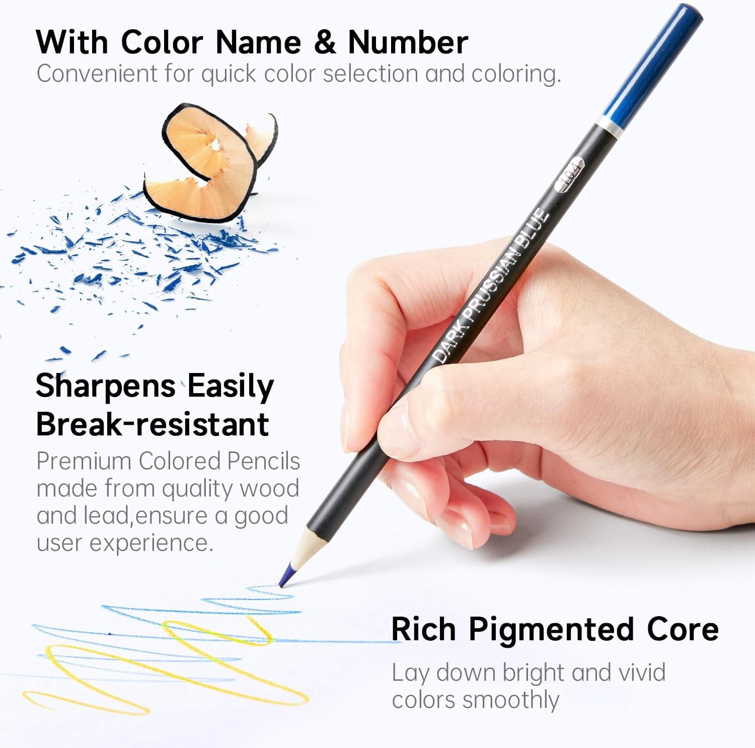 174 Colors Professional Colored Pencils, Shuttle Art Soft Core Coloring Pencils Set with 1 Coloring Book,1 Sketch Pad, 4 Sharpener, 2 Pencil Extender, Perfect for Artists Kids Adults Coloring