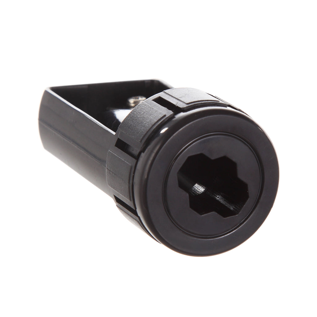 (4 pack) Hyper Tough Manual Pencil Sharpener for Carpenter Pencils with 1 Key Chain Hole, Black TR50133B