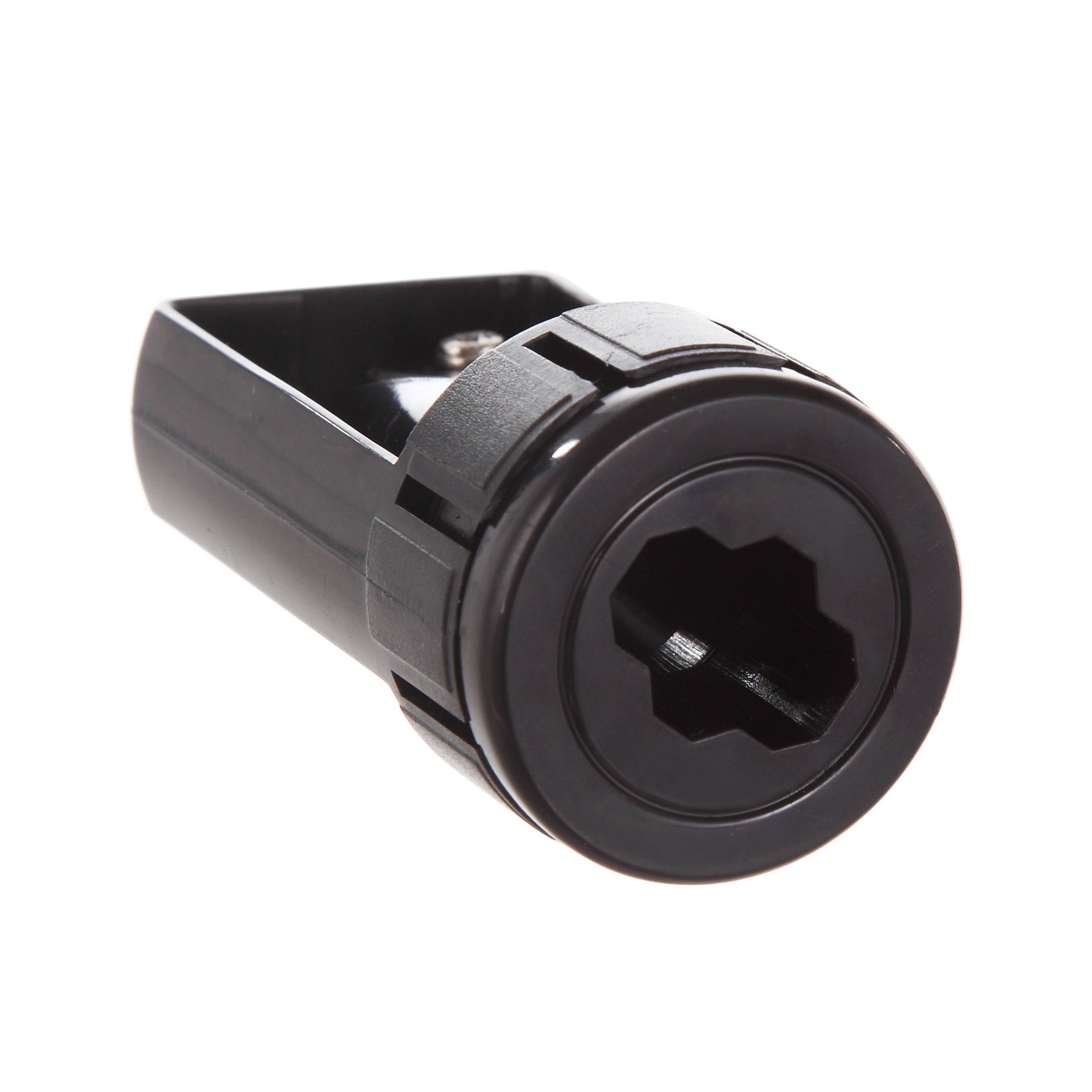 (4 pack) Hyper Tough Manual Pencil Sharpener for Carpenter Pencils with 1 Key Chain Hole, Black TR50133B