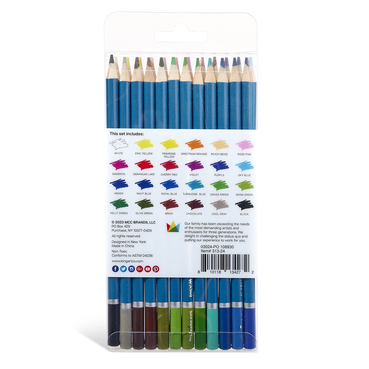 Kingart Watercolor Pencils (24 Count)