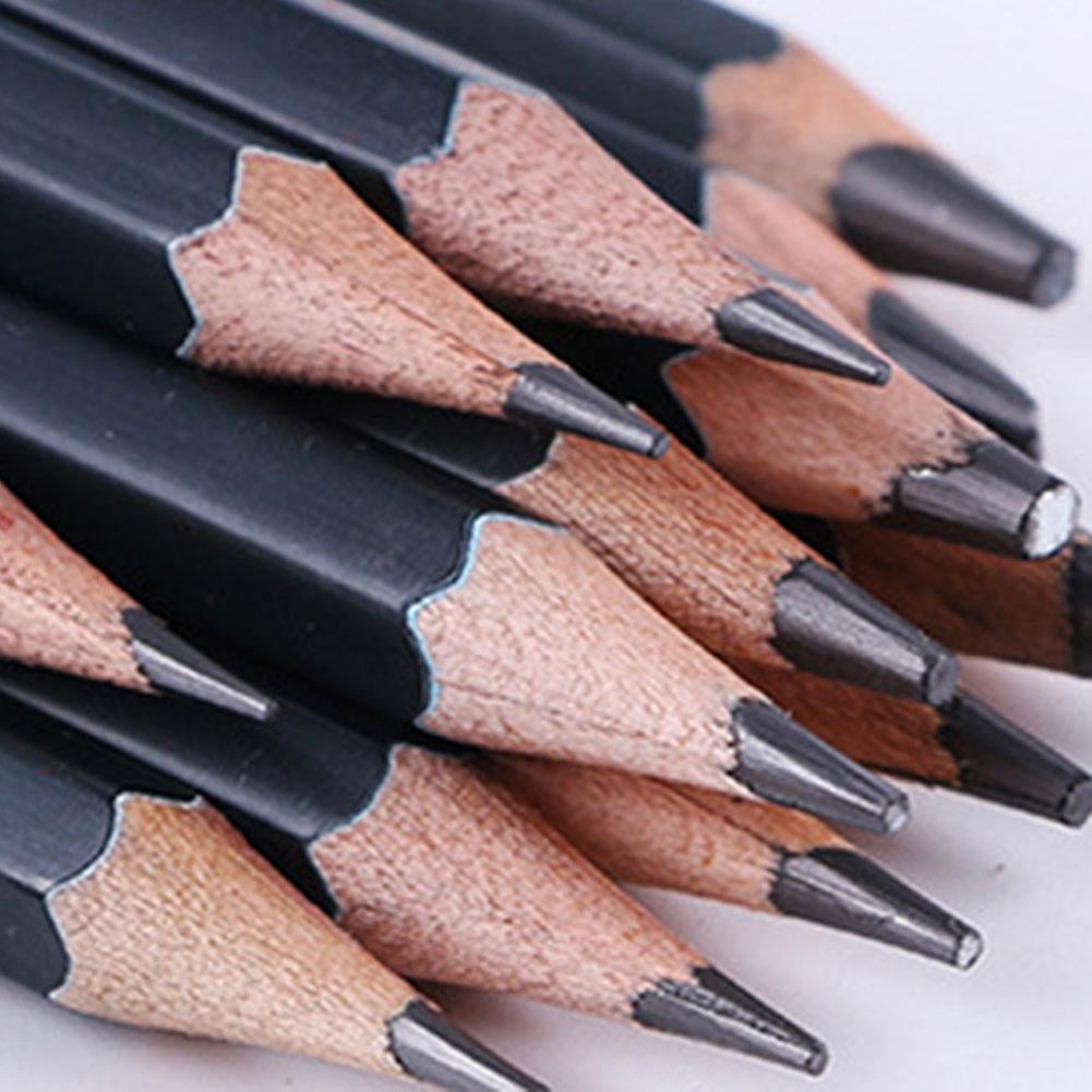 14pcs/set Wood Black Sketch Pencil Pencil Art Graphite Shading For Drawing Supplies Lead Sketch Black Art Pencils