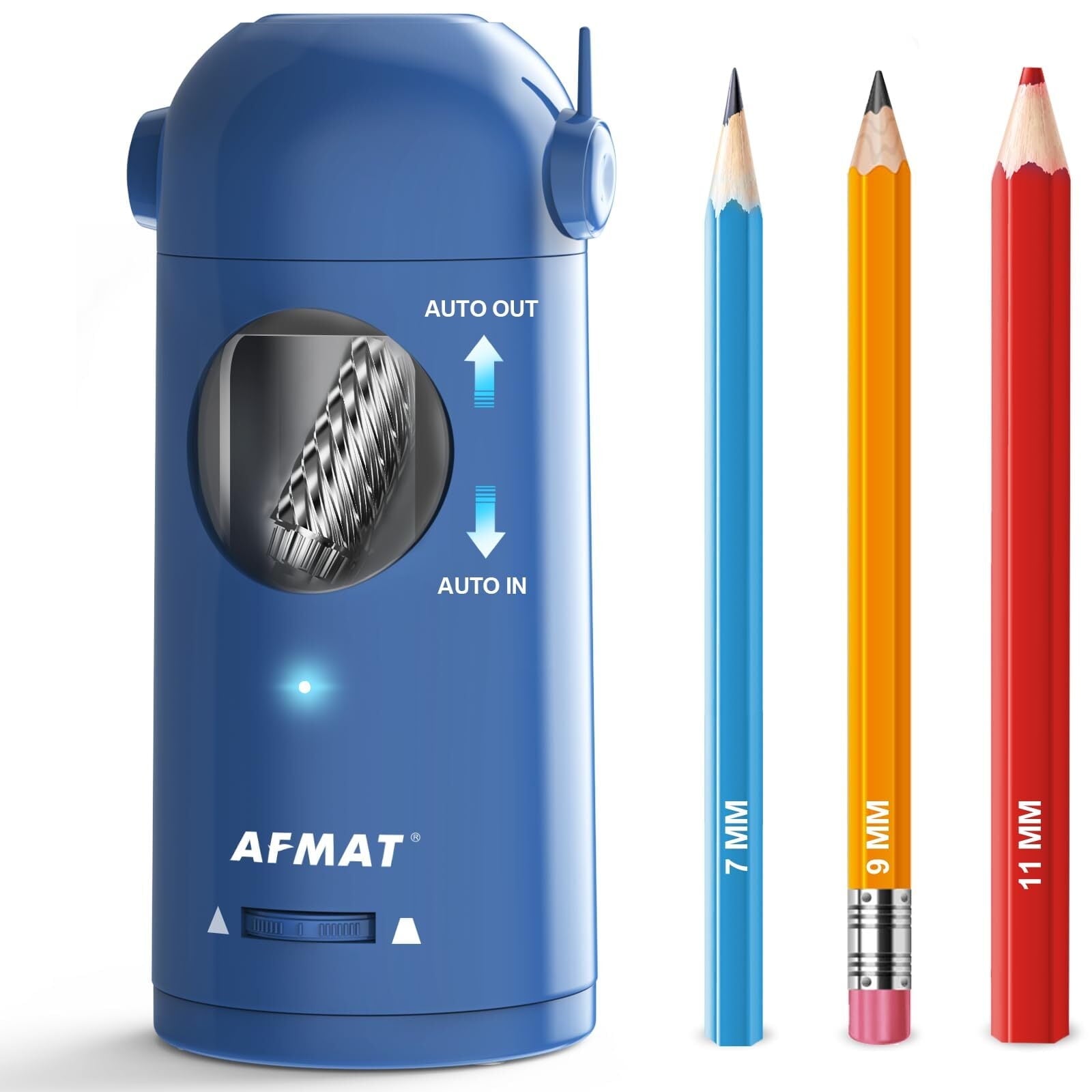 AFMAT Electric Pencil Sharpener Rechargeable Hands-Free Purple