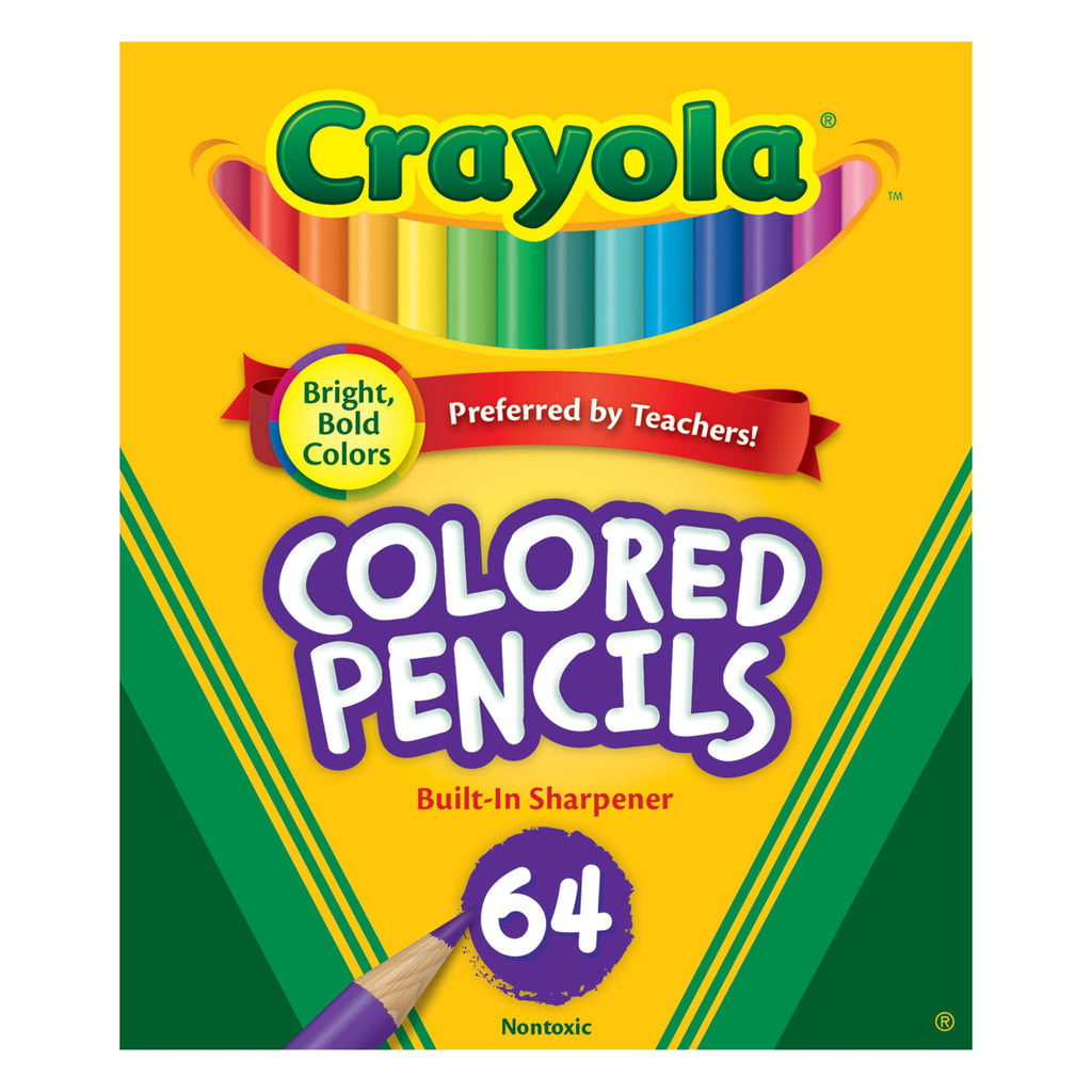 Crayola Colored Pencil Set, 64-Colors