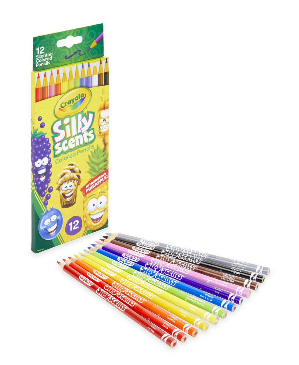 Crayola Pencil Set Silly Scents Colored Pencils Beginner Child, 12 Pieces