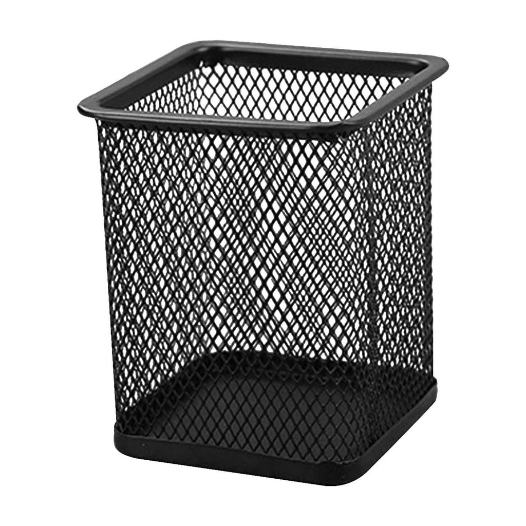 Lilixerw Square Pen Holders Metal Mesh Pencil Holders Pen Cup Marker Holder,Stationery Office Desk Organizer for Home Office
