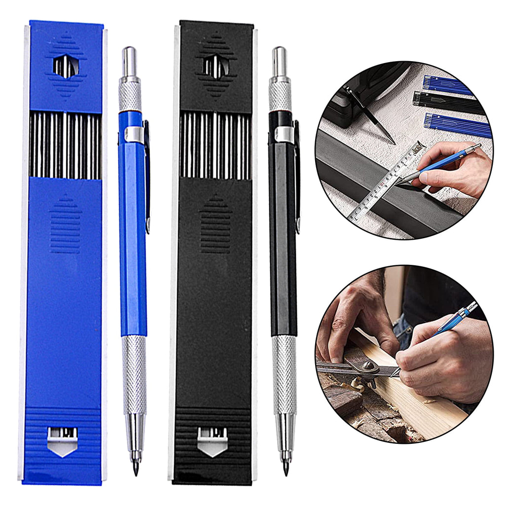 Naturegr 1 Set Solderer Pencil Ergonomic Automatic Metal Smooth Drawing Carpenter Pencil for Engineer