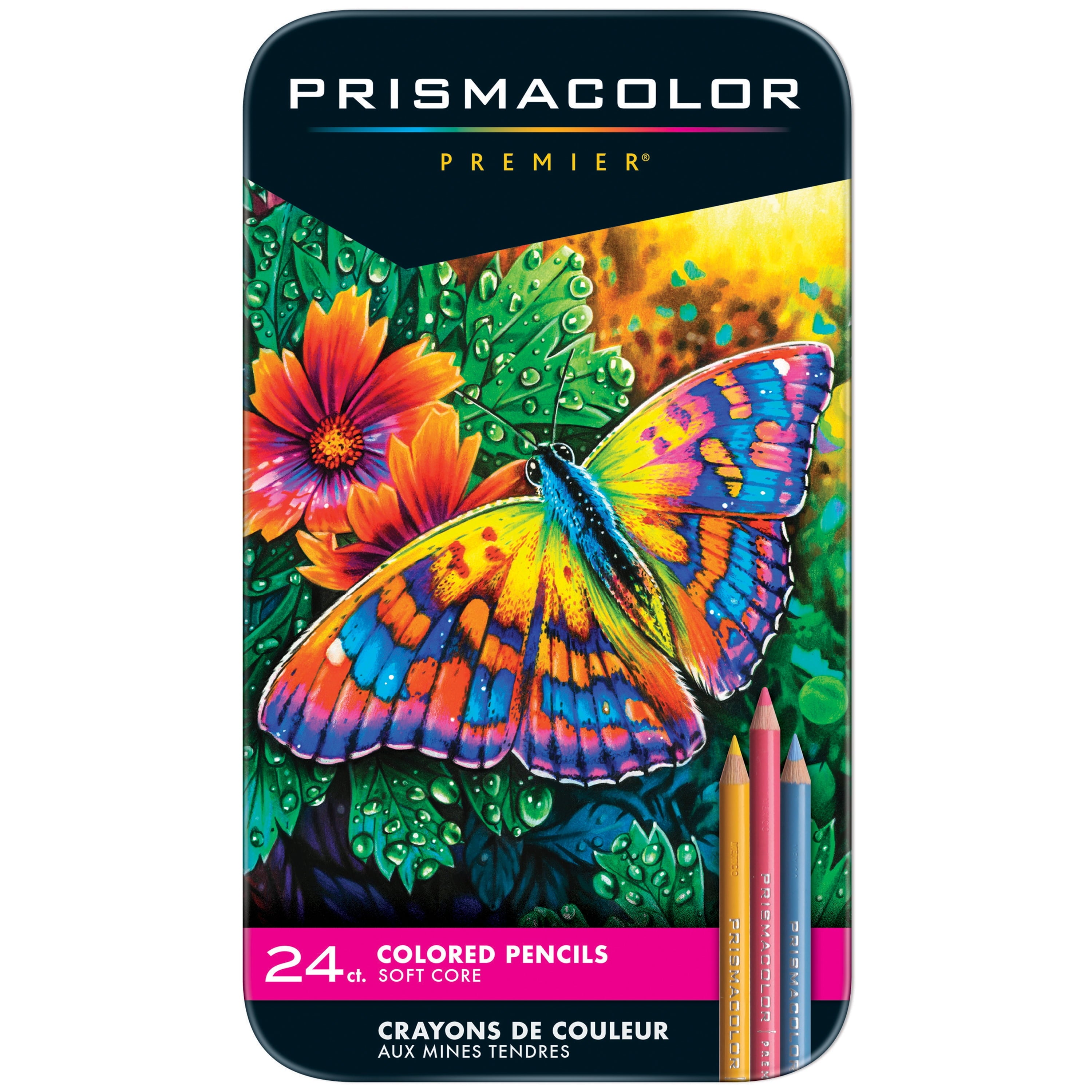 Prismacolor Premier Colored Pencils, Soft Core, 24 Count