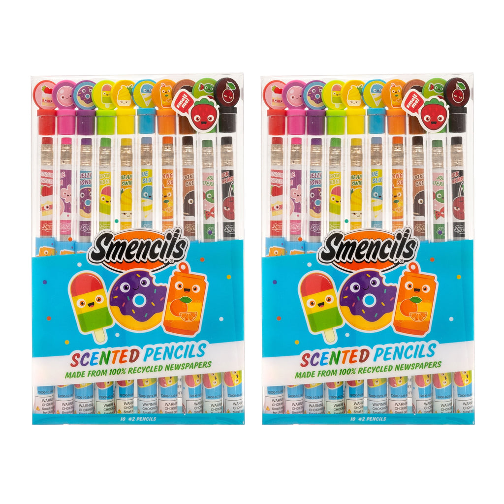 Scentco Graphite Smencil 10-Packs of HB #2 Scented Pencils (2 Set Bundle)