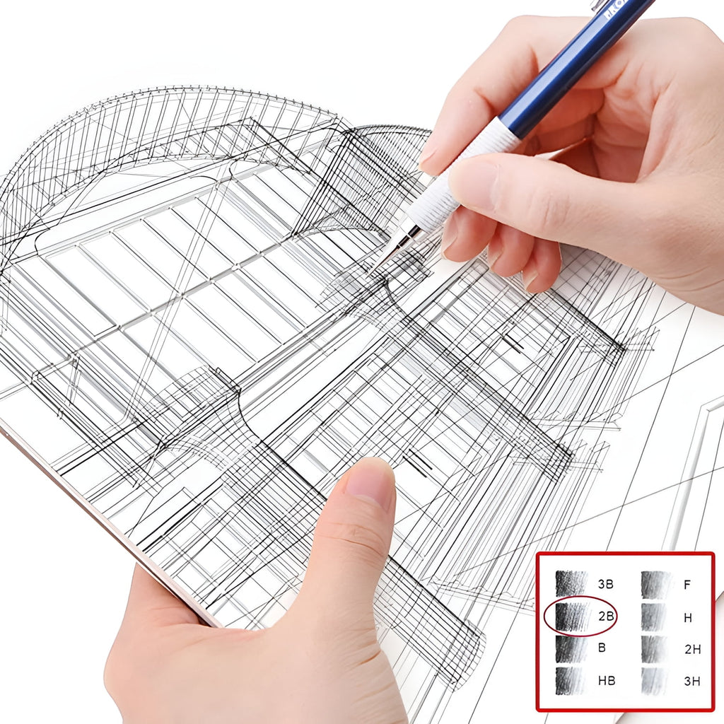 mivont 1000 X 0.7mm 2B Mechanical Pencil Refill Plastic Automatic Pencil Lead Black