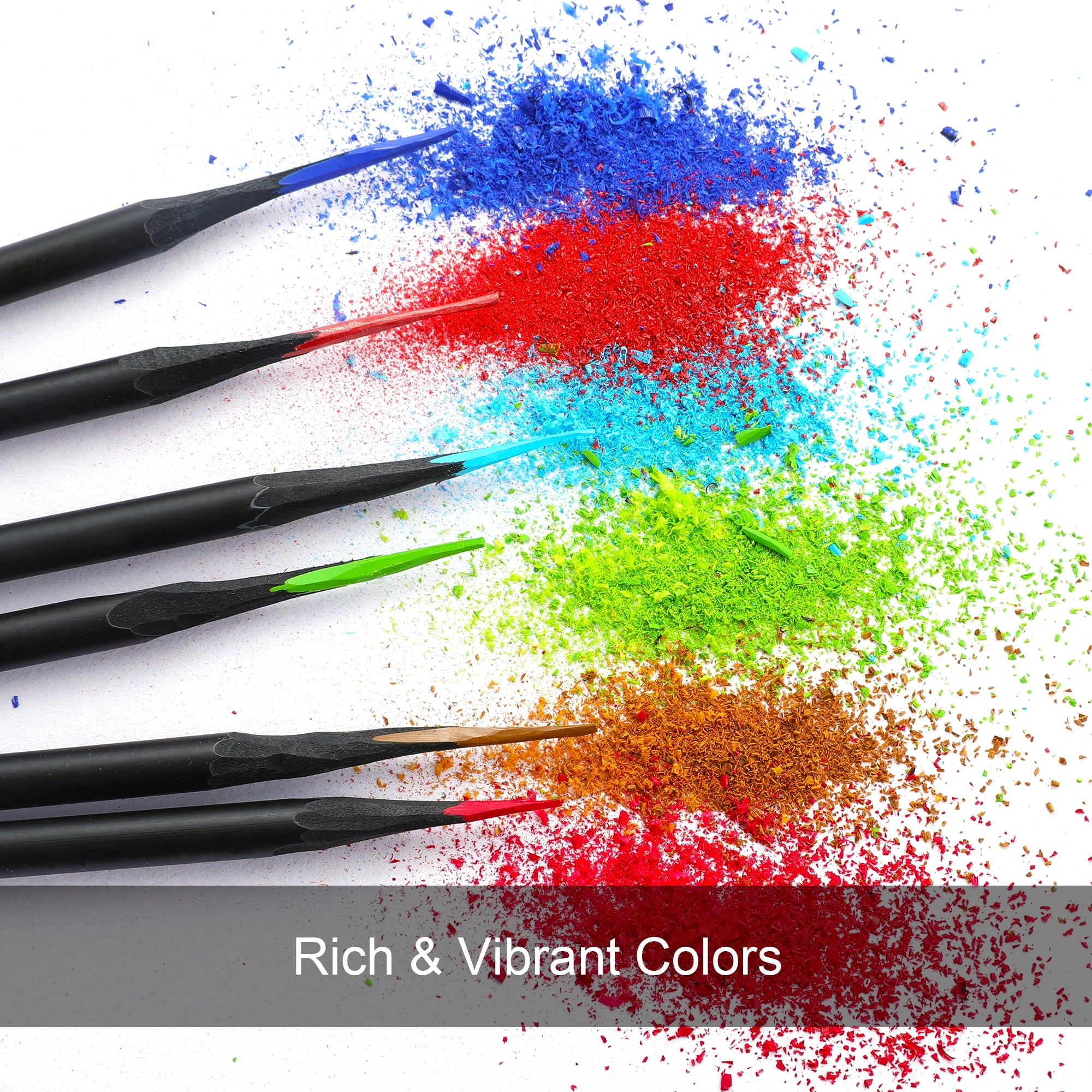 HIFORNY Premium Black Edition Colored Pencils for Adults Coloring – 72 Coloring Pencils with Smooth Pigments,Artists Soft Core,Drawing Pencils Art Supplies for Adults Beginners