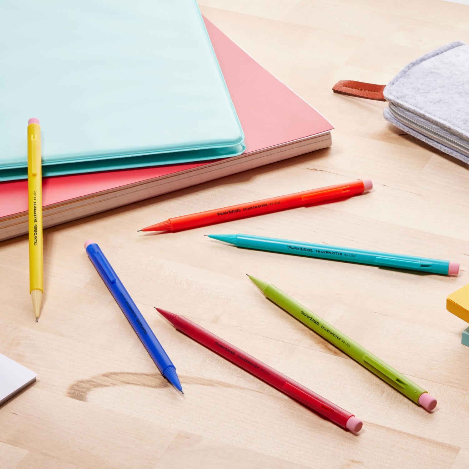 Paper Mate SharpWriter Mechanical Pencils, 0.7 mm, HB #2, Yellow, 36 Count