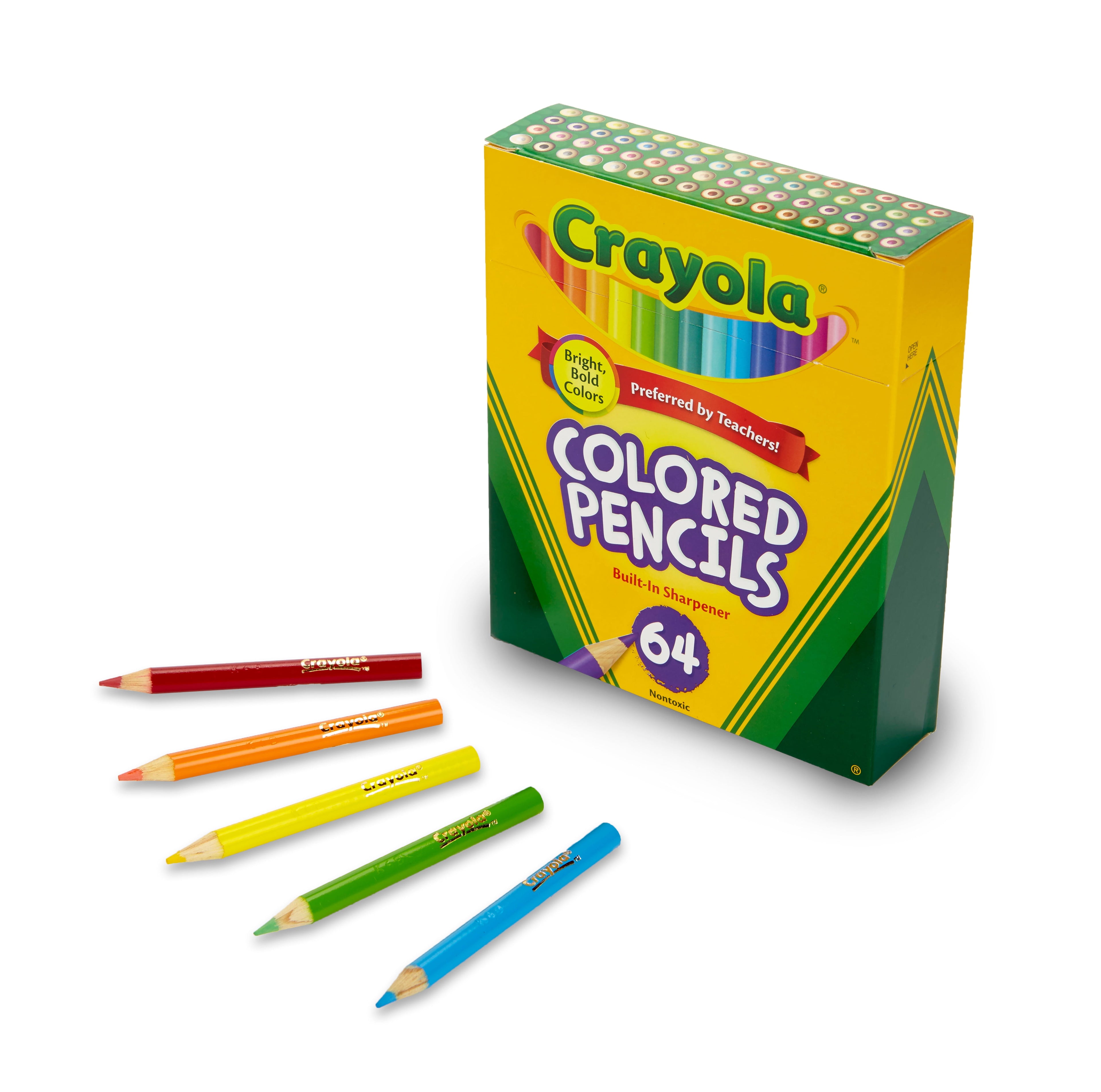 Crayola Colored Pencil Set, 64-Colors