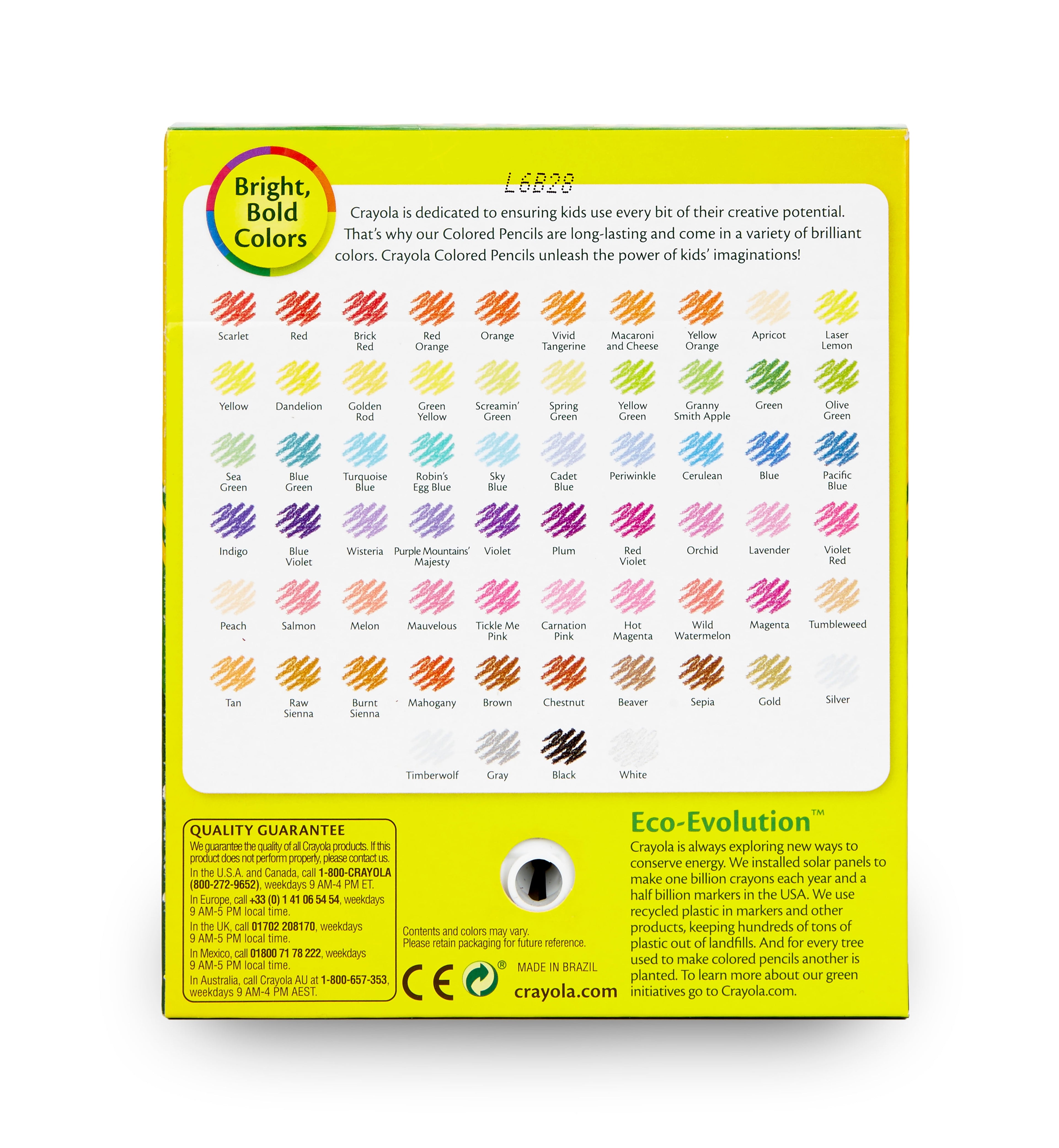 Crayola Colored Pencil Set, 64-Colors