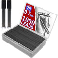 mivont 1000 X 0.7mm 2B Mechanical Pencil Refill Plastic Automatic Pencil Lead Black